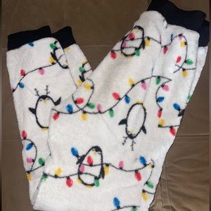 Fuzzy Christmas Joggers